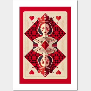 Queen of Hearts Card Posters and Art